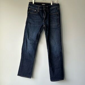 Express men’s dark denim in slim straight 30x30